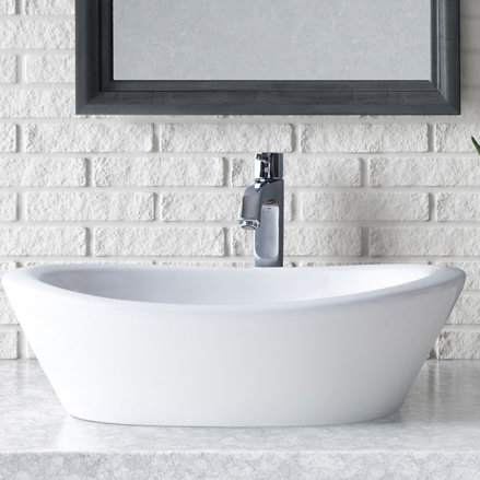 オーバル型ベッセル洗面器650mm (ホワイト)/Hits Online Shop(ヒッツ