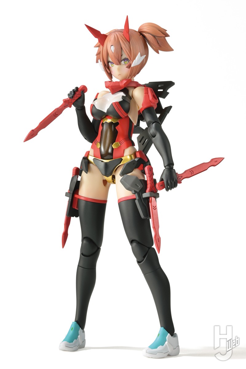 新生した朱羅素体「メガミデバイス 朱羅 忍者 枢」を使用して九尾 火舞