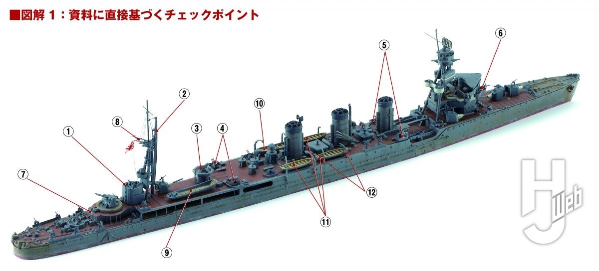 日本海軍軽巡洋艦 多摩 昭和19年JAPANESE NAVY LIGHT CRUISER TAMA