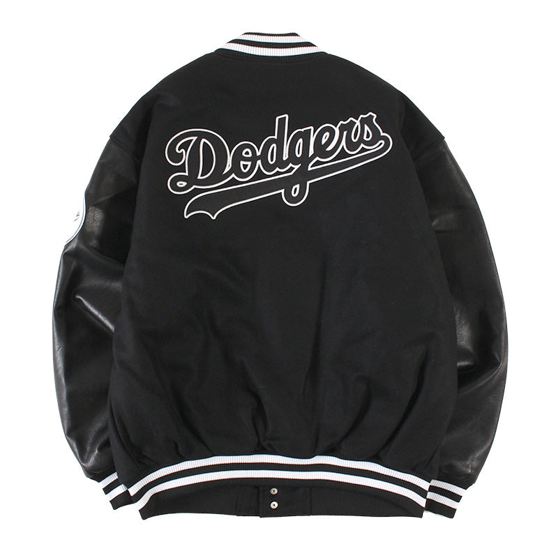 Fanatics - LA DODGERS MELTON PU VARSITY JACKET【ML2324FW0006