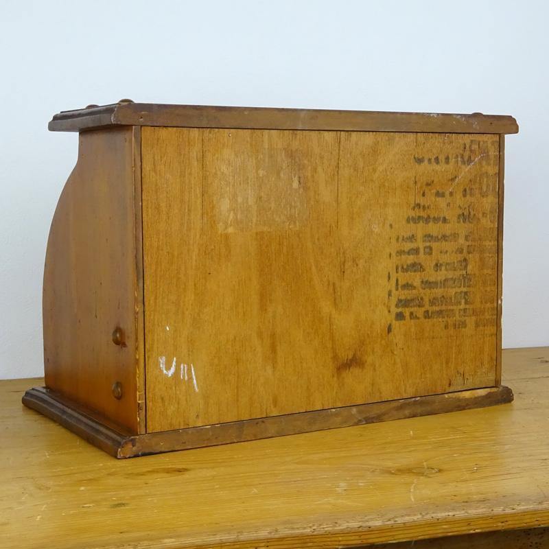 ヴィンテージ 木製 ロールトップ ブレッド ボックス | アンティーク