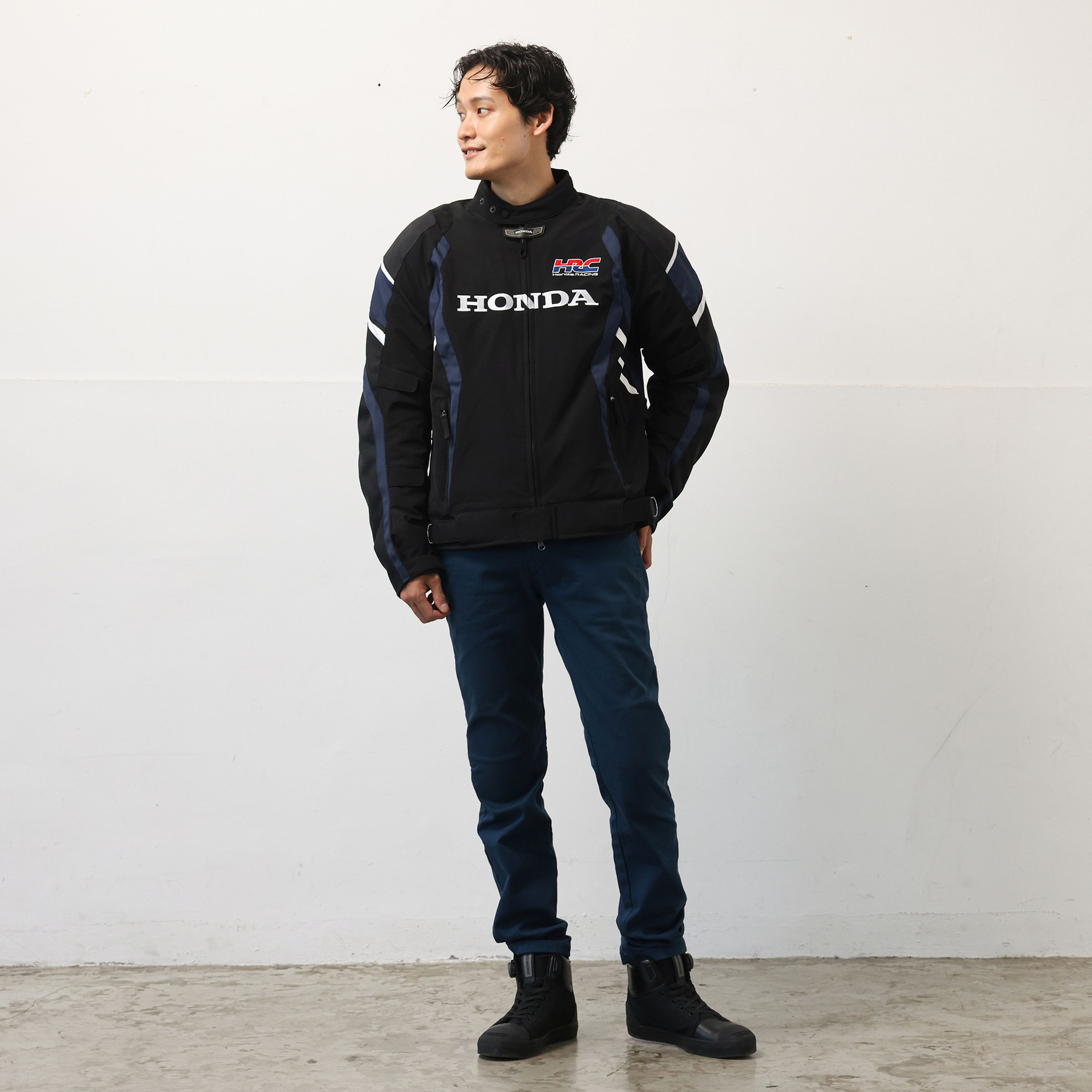 プレストライダースジャケット(S ブラック/ネイビー): ウェア・グッズ