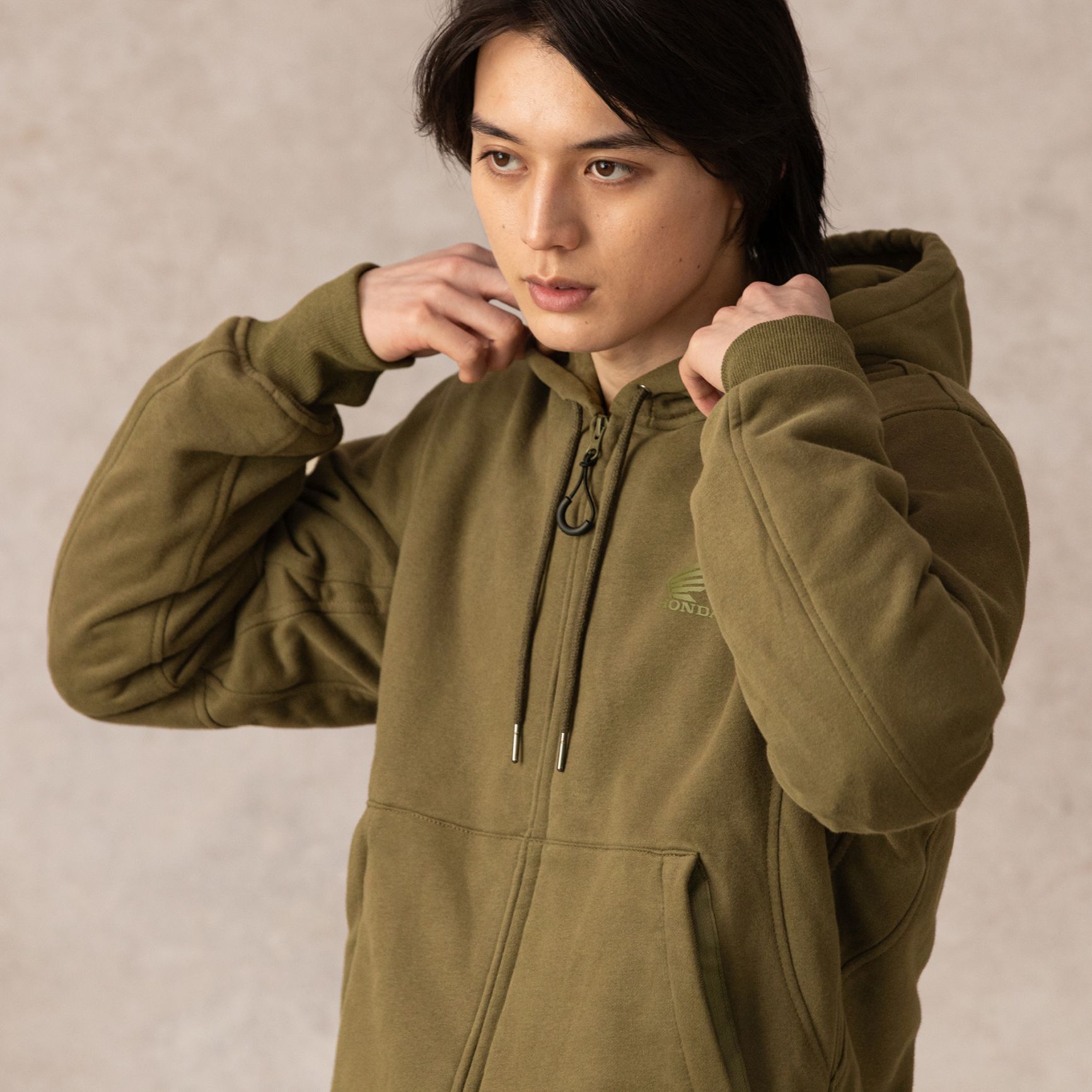 ライディングパーカ(S カーキ): ウェア・グッズ｜HondaGO BIKE GEAR