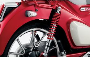 SP武川 リアショックアブソーバー (C125)(クロムメッキ/レッド): 純正