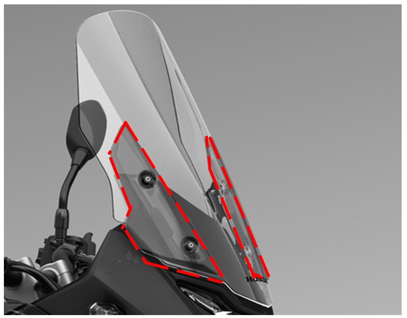 ハイスクリーン (XL750 TRANSALP): 純正アクセサリー・カスタマイズ