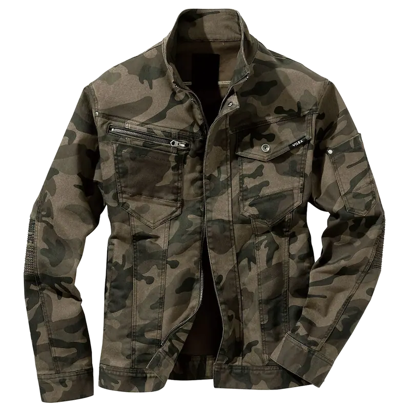 1803デニム蛇腹ジャケット - HOOH VILEA 作業着と電動ファン付き快適