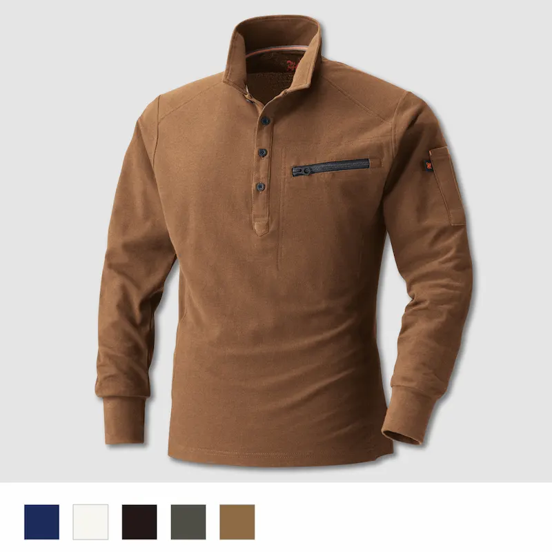 272長袖ポロシャツ - HOOH VILEA 作業着と電動ファン付き快適ウェアの