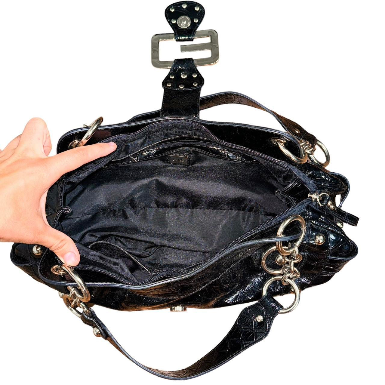 Guess Y2K Statement Buckle Shoulder Bag – Holy Thrift