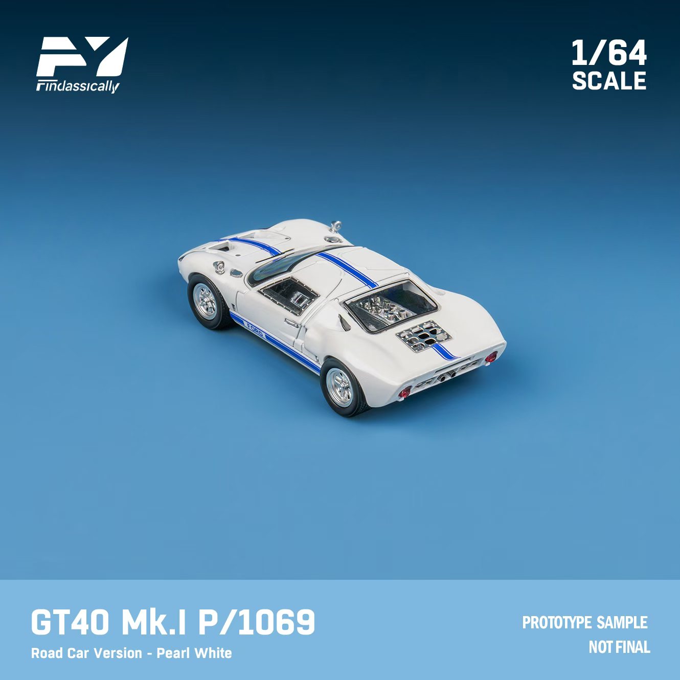 Finclassically 1:64 Ford GT40 (2 Versions) – Horizon Diecast
