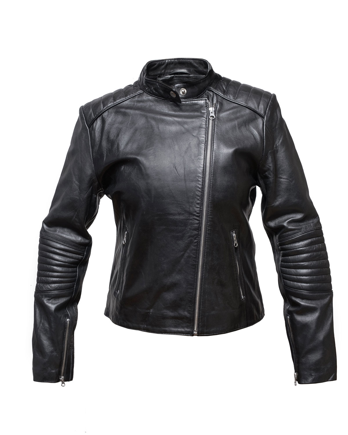 Women's Xena Genuine Leather Jacket – Black - House of LB