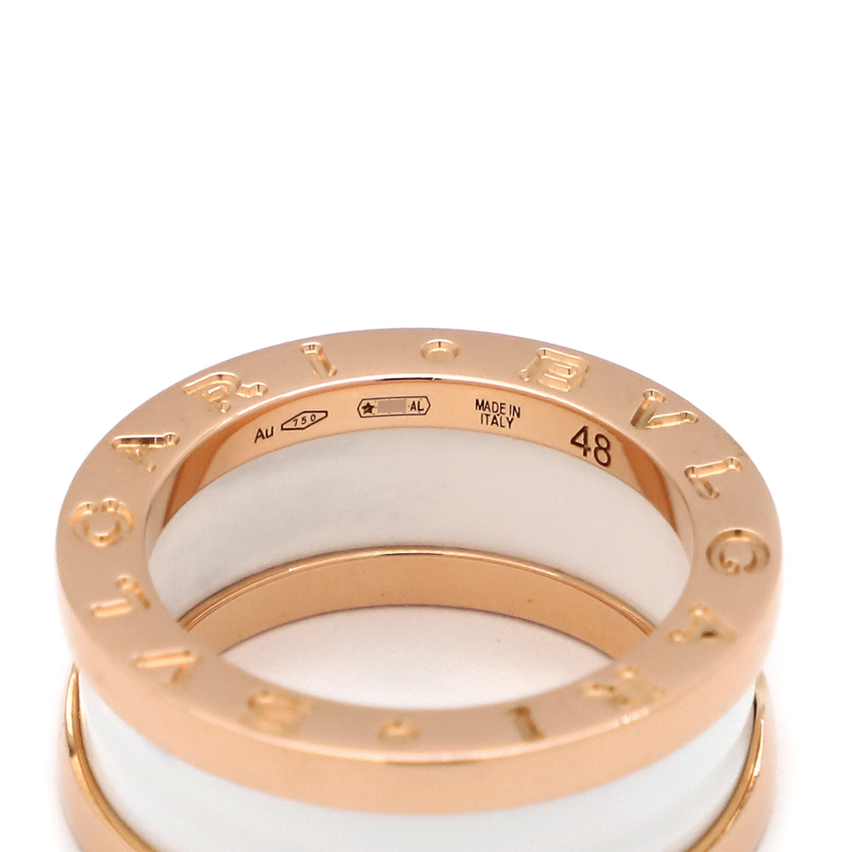 ブルガリ BVLGARI ビーゼロワン B-zero1 2バンド AN855964 ホワイト