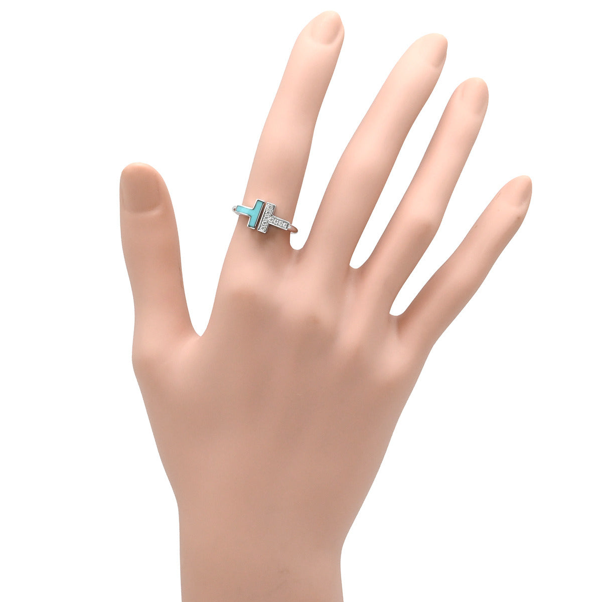 ティファニー Tiffany & Co ダイヤモンド ターコイズ ワイヤーリング