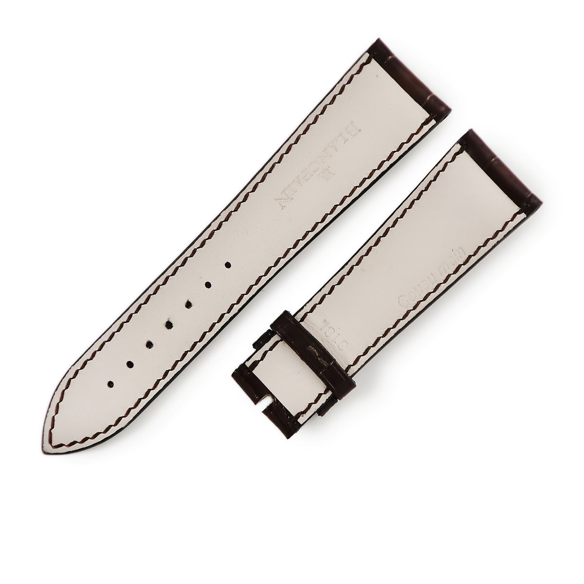 ブランパン BLANCPAIN 純正 クロコ ベルト ブラウン クロコダイル