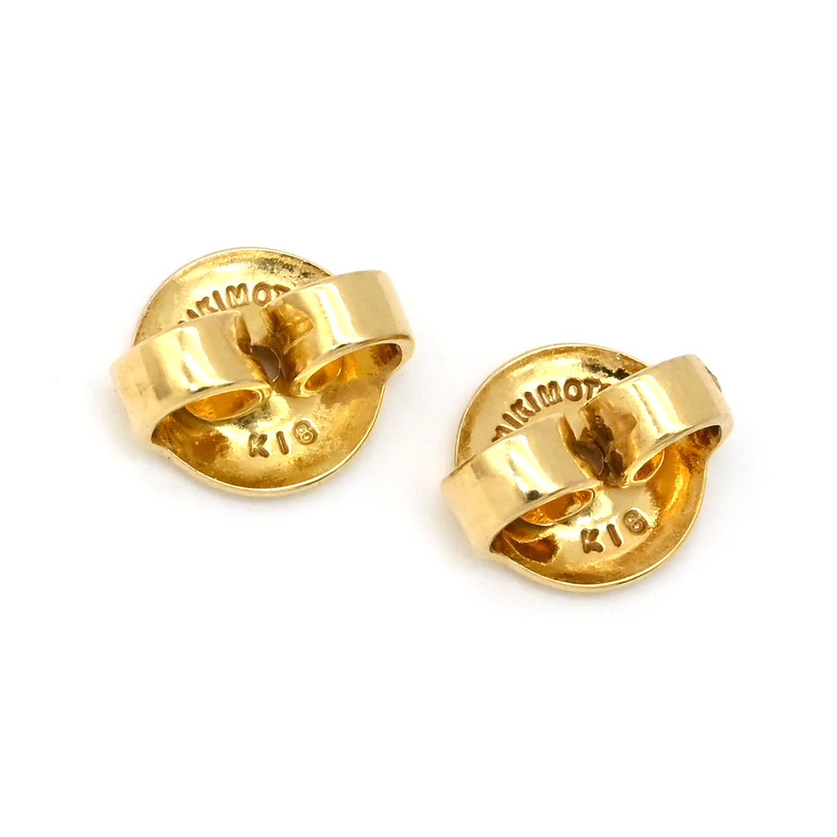 ミキモト MIKIMOTO M Code PE-1733PK イエローゴールド ピアス Mコード