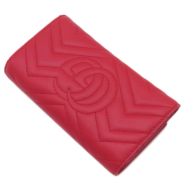 グッチ GUCCI GGマーモント コンチネンタルウォレット 443436 レッド