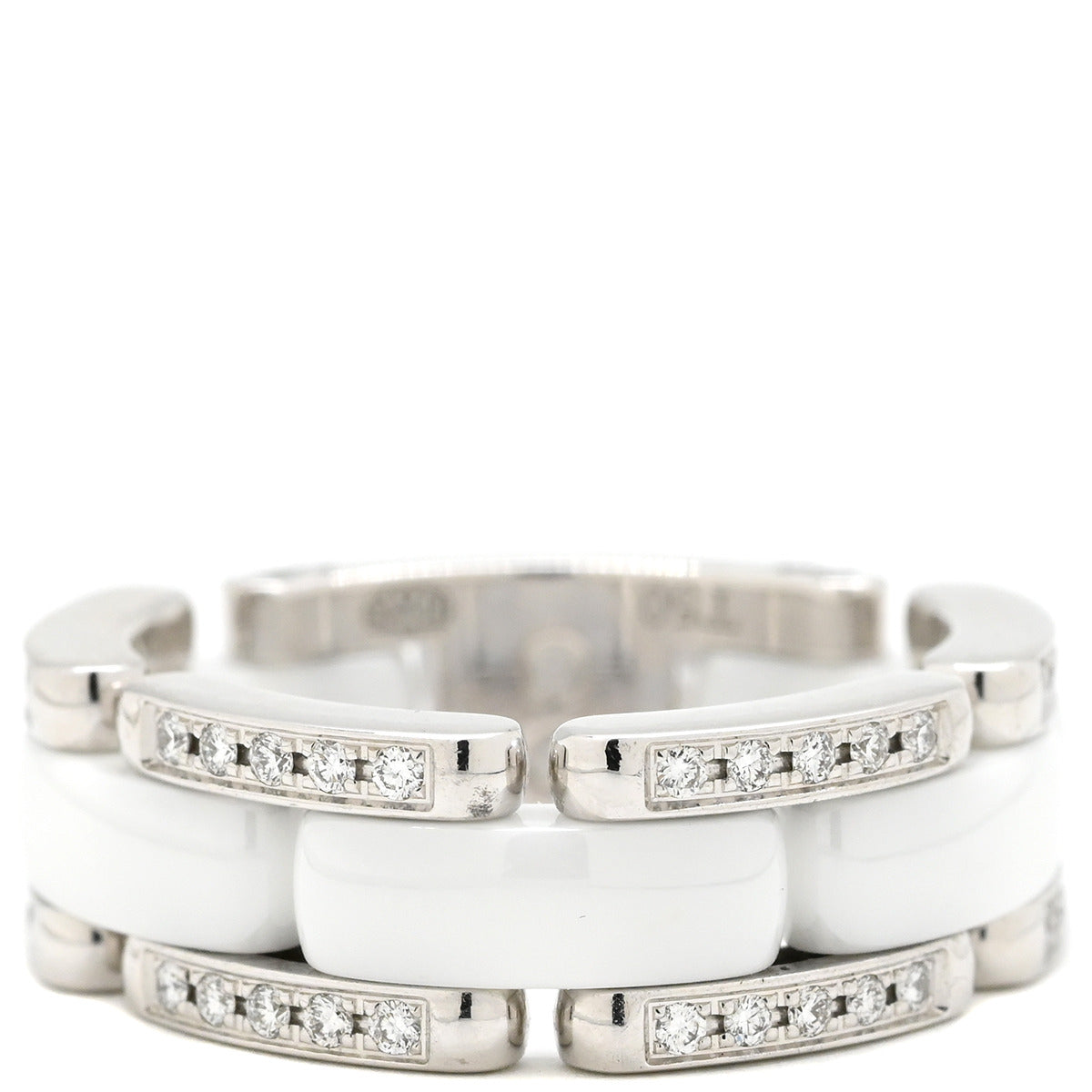 シャネル CHANEL ウルトラ コレクション MM ダイヤリング ホワイト