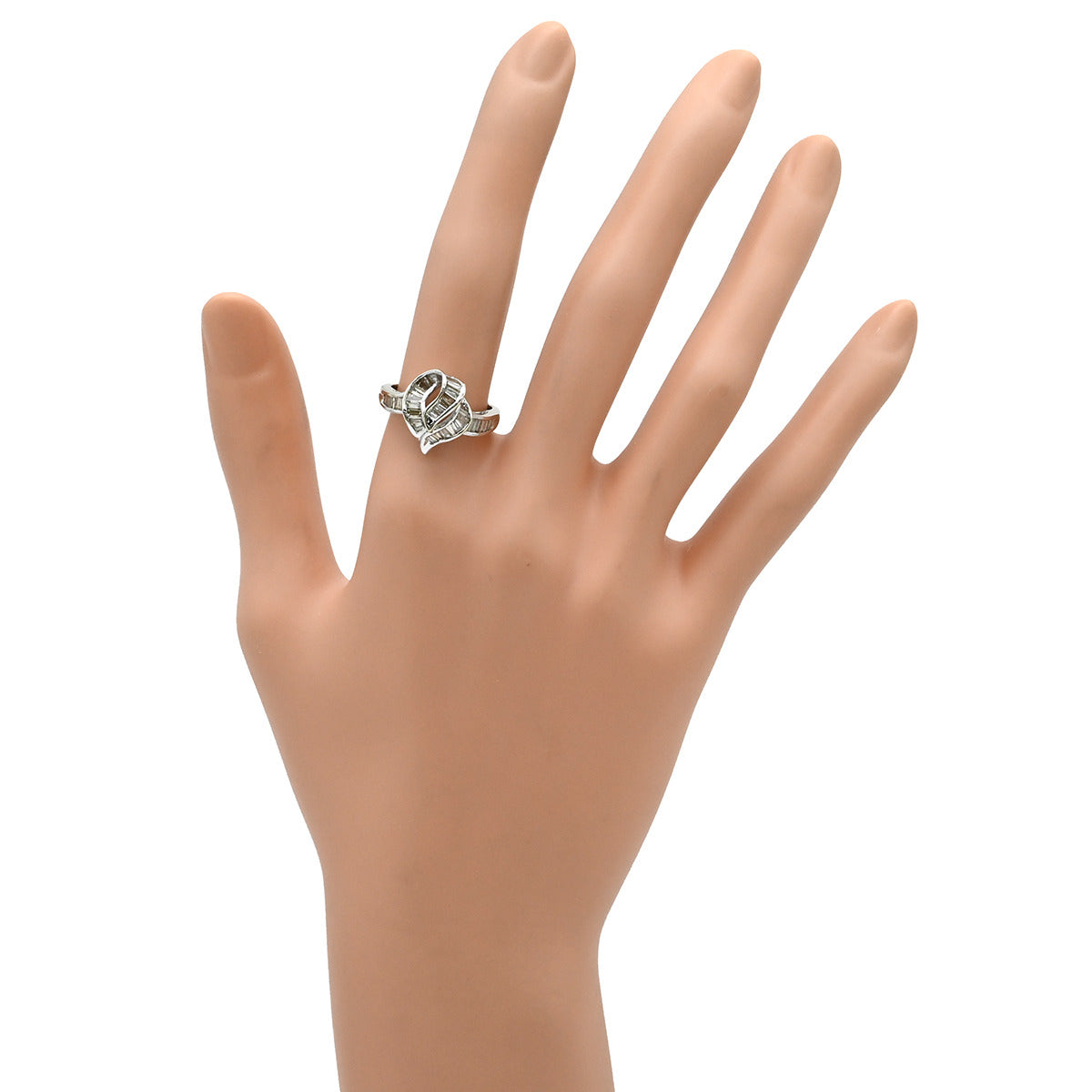 ノンブランド NON BRAND ダイヤ 1.0ct ホワイトゴールド リング 指輪