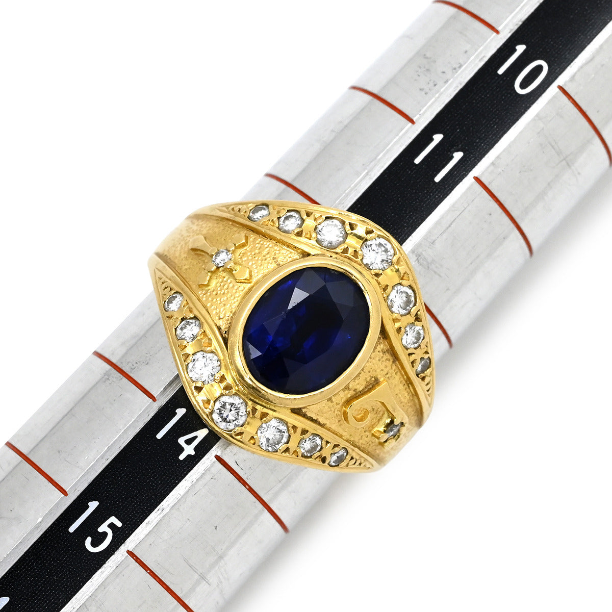 ミキモト MIKIMOTO サファイア ダイヤリング SGR-3000-13377 イエロー