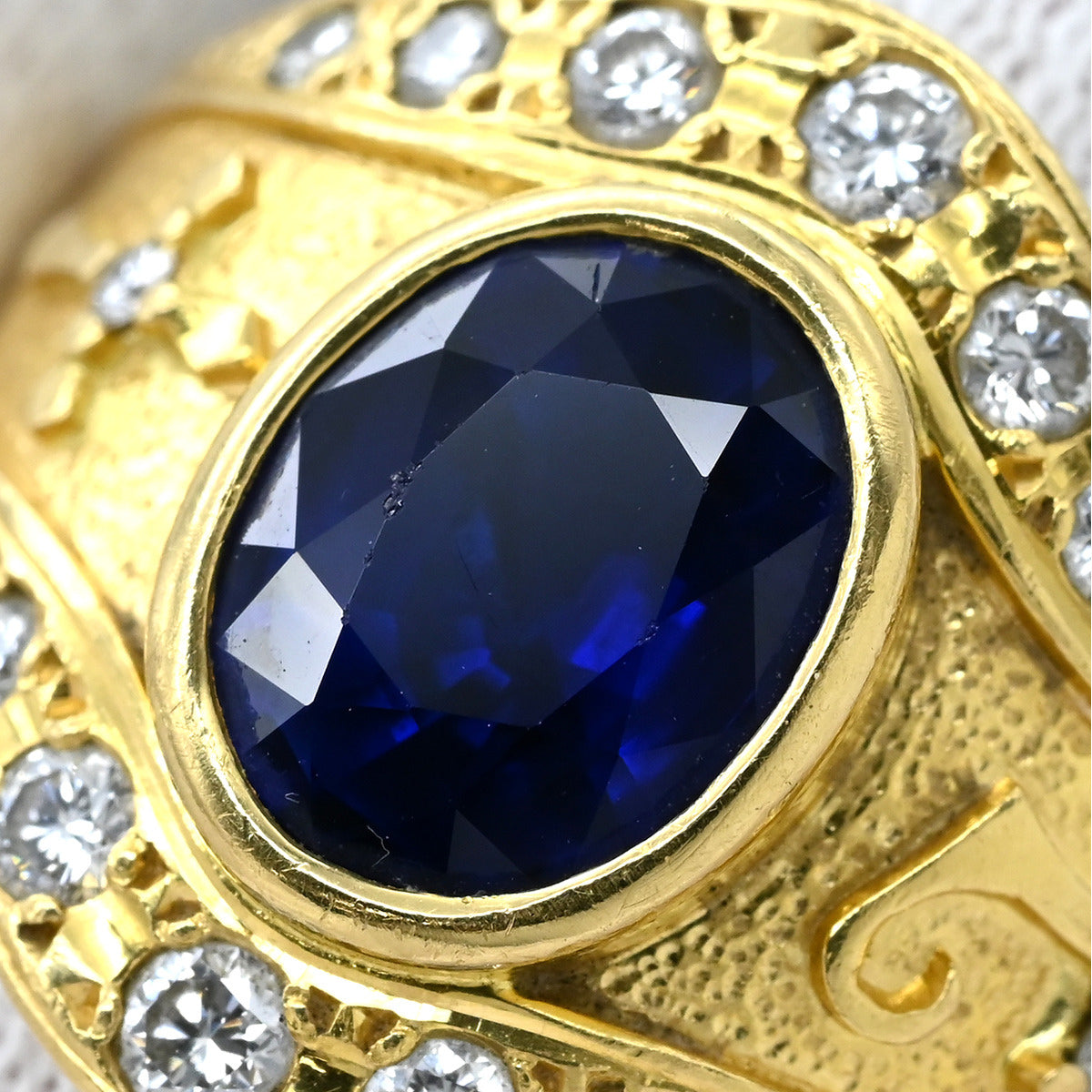 ミキモト MIKIMOTO サファイア ダイヤリング SGR-3000-13377 イエロー