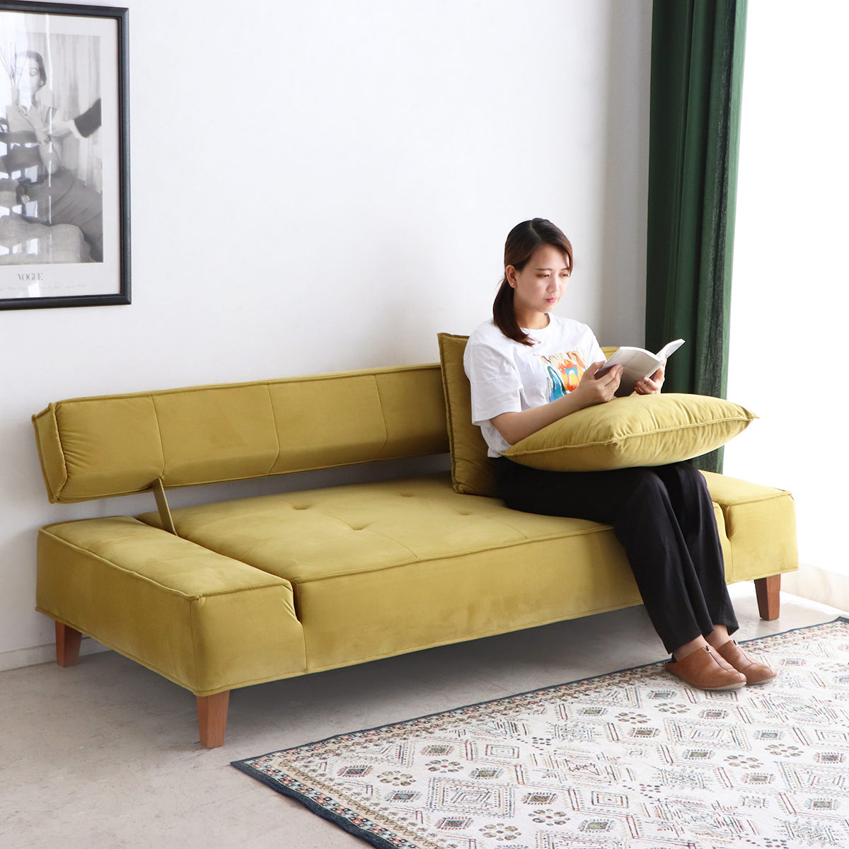 ソファ 3人掛け 幅193cm モコモ ソファベッド – ハウジー