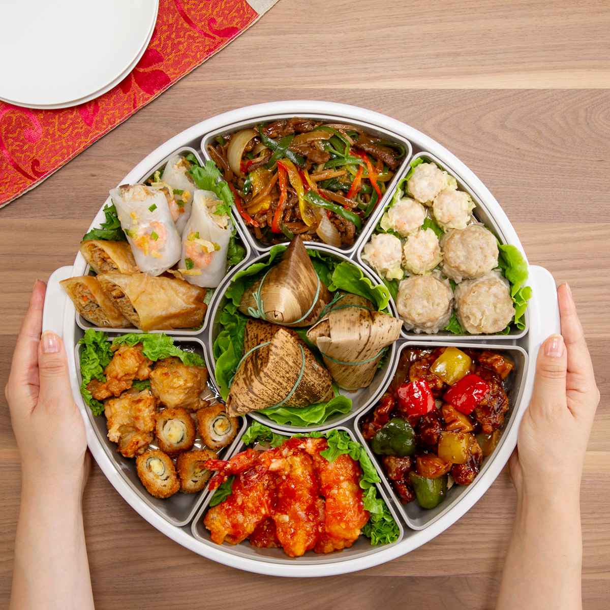 オードブル皿 39cm 仕切り皿 プラスチック – ハウジー