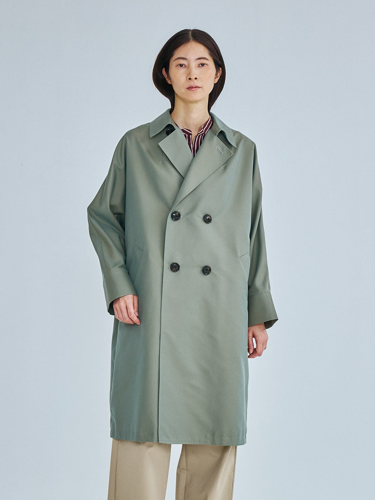 TICCA | テントトレンチコート TBFS-161 ベージュ、カーキ、ネイビー