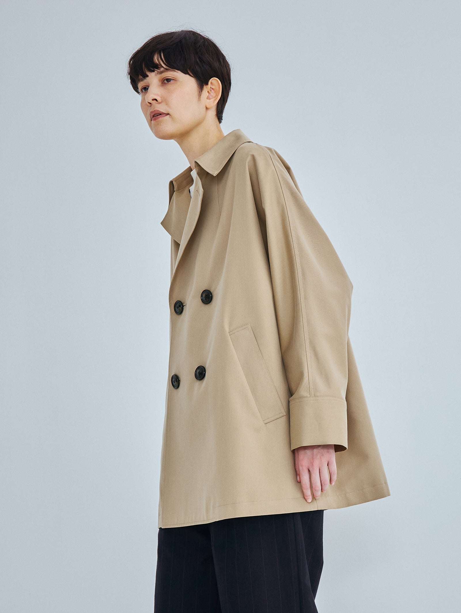 TICCA | miniテントトレンチコート TBFS-162ベージュ、カーキ
