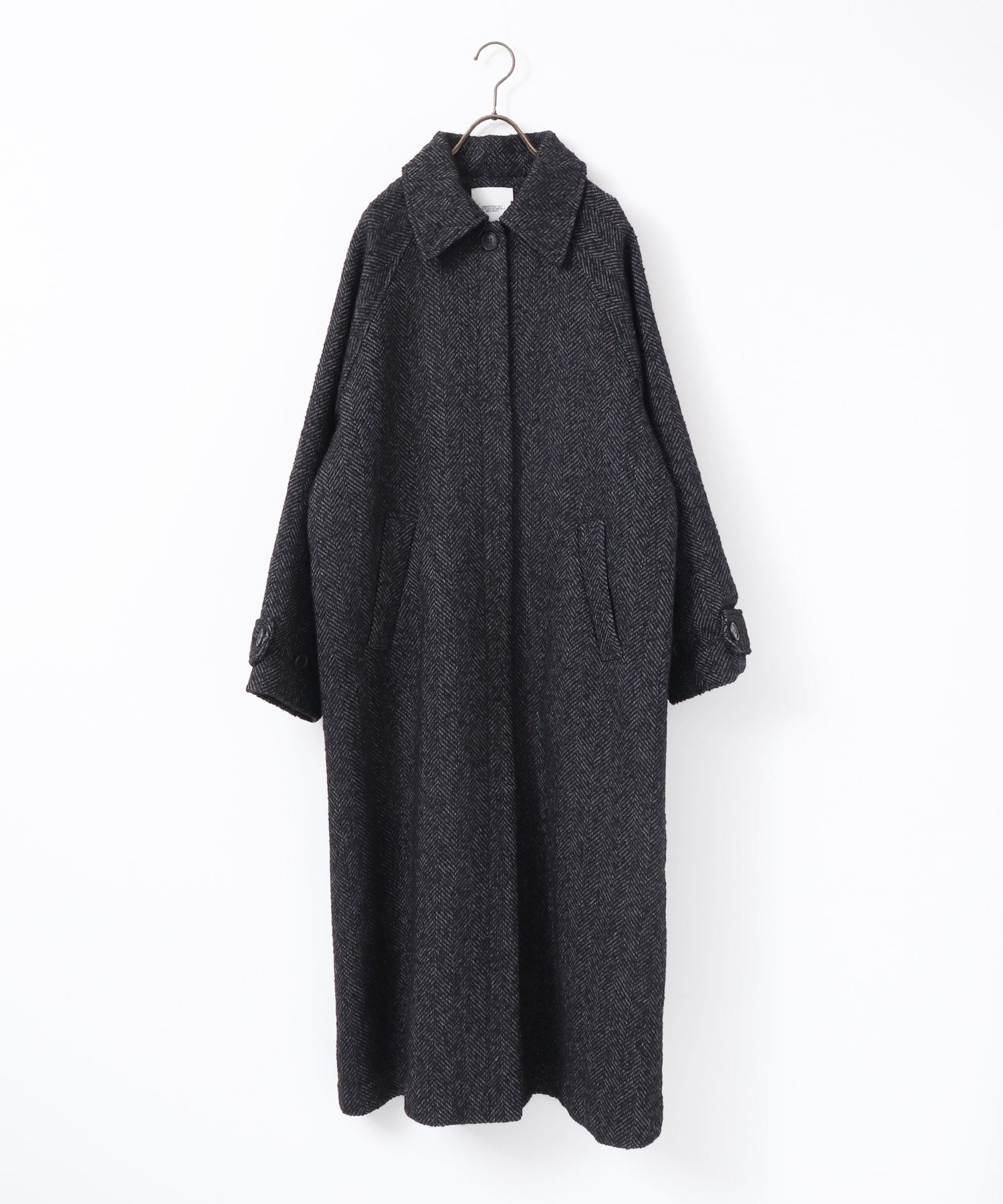 ヘリンボーン ステンカラーコート