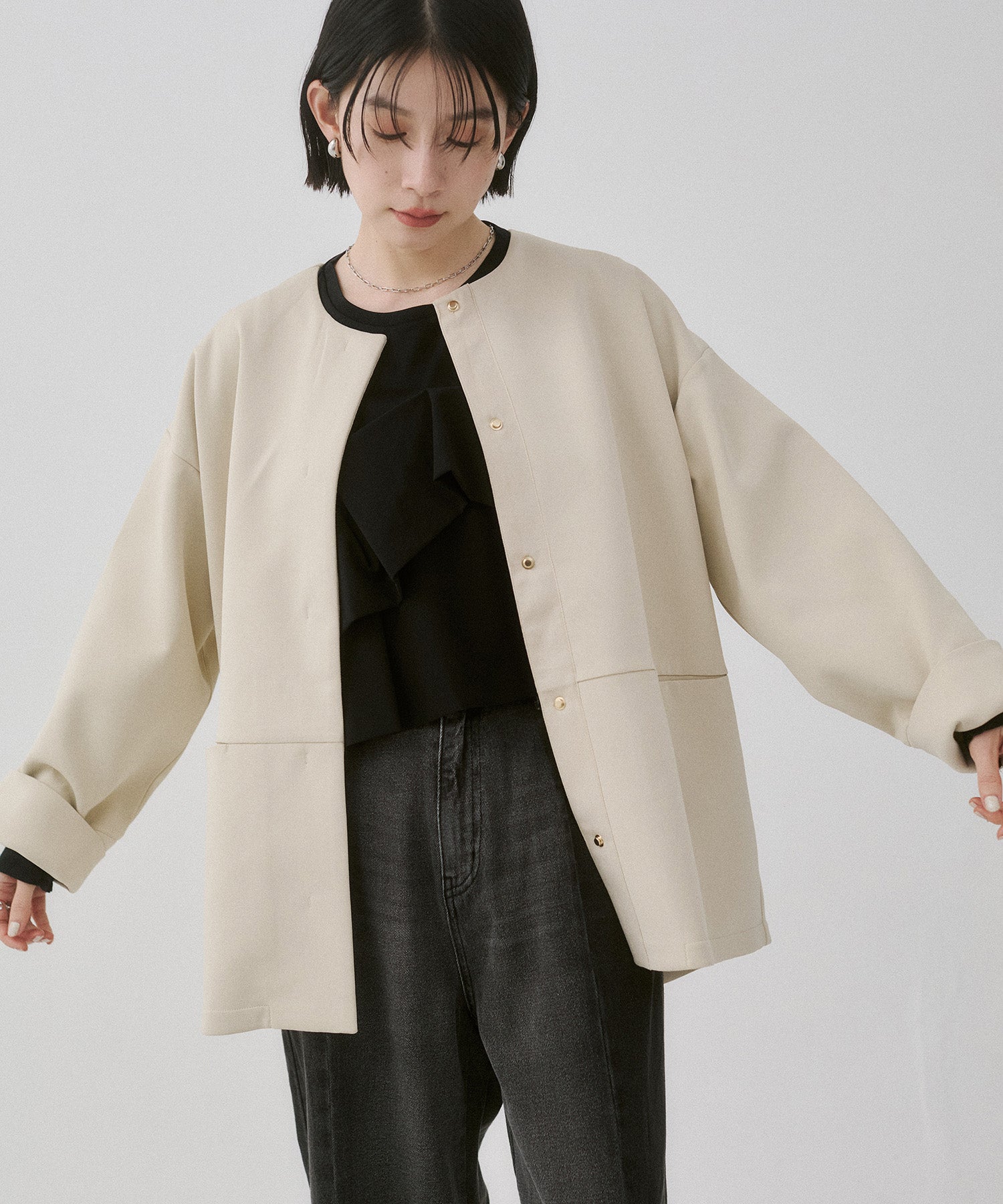 ダンボール ノーカラーコート