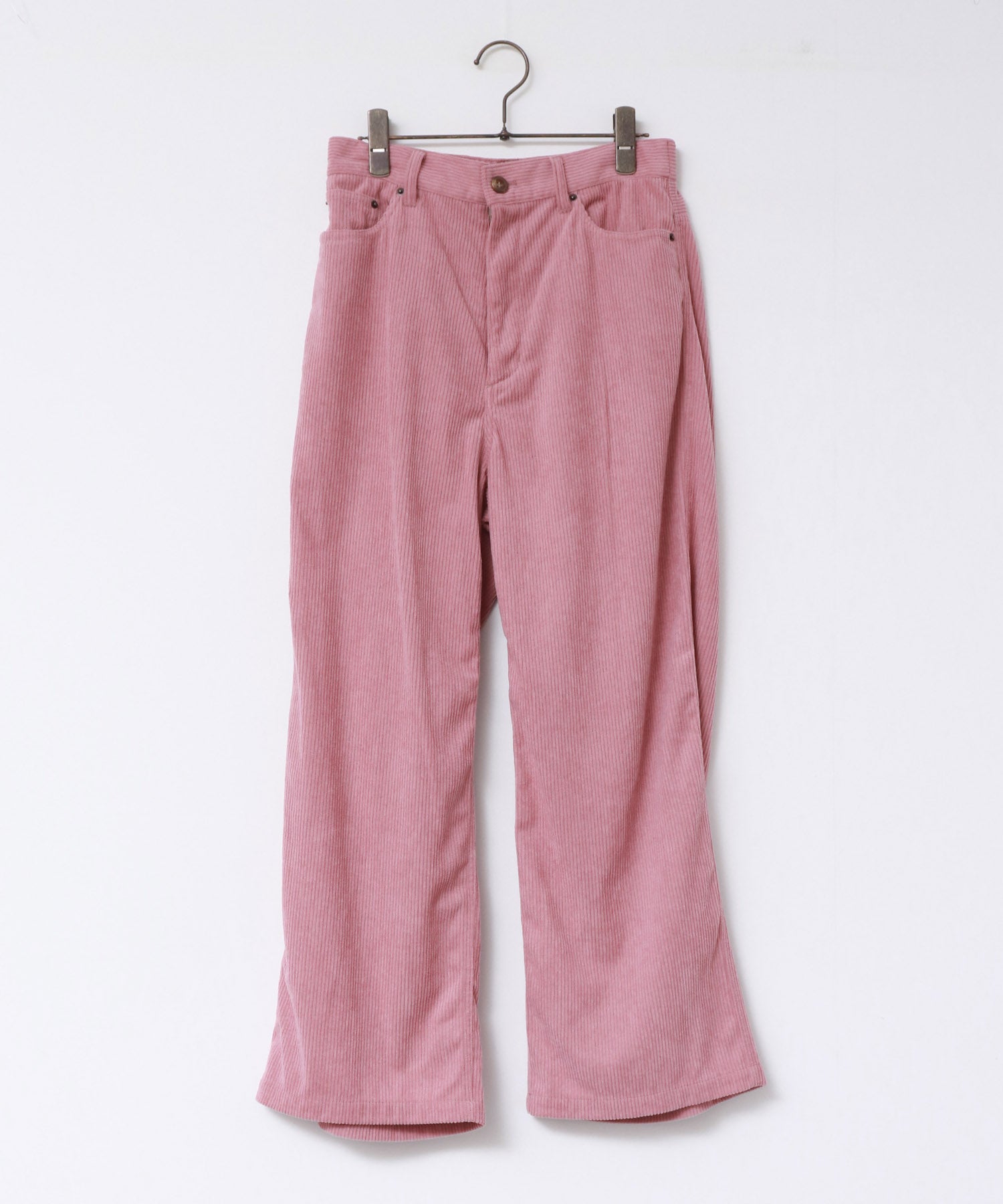 コーデュロイ ワイドストレートパンツ