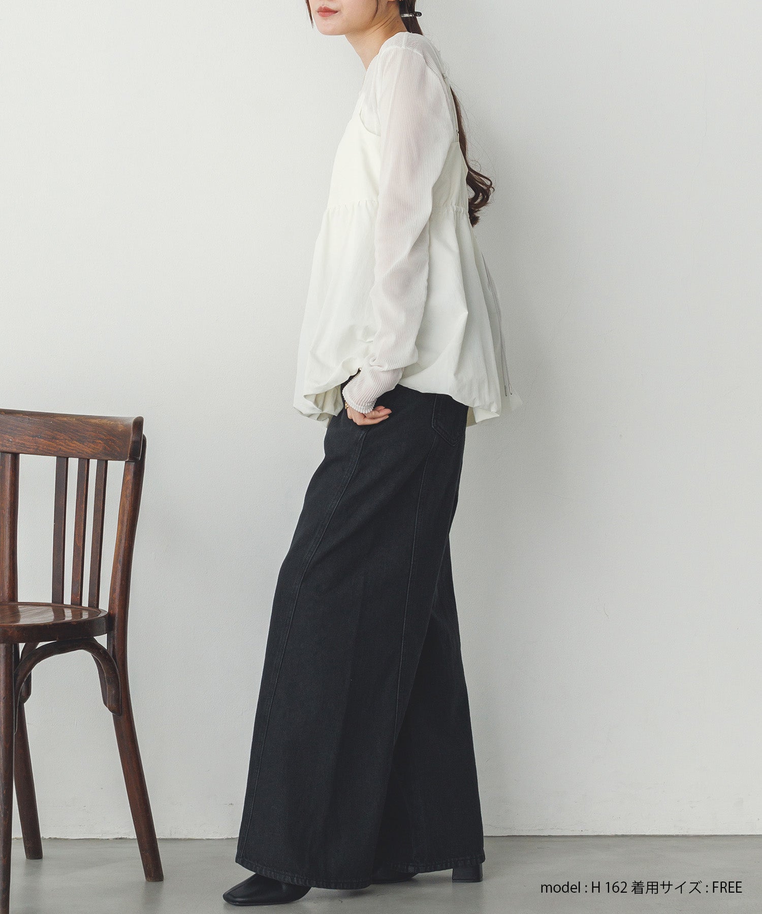 ナイロン バルーンキャミビスチェ