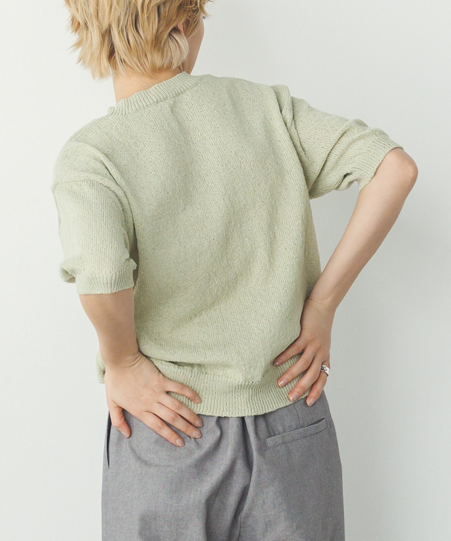 別注】ハーフスリーブ サマーニット