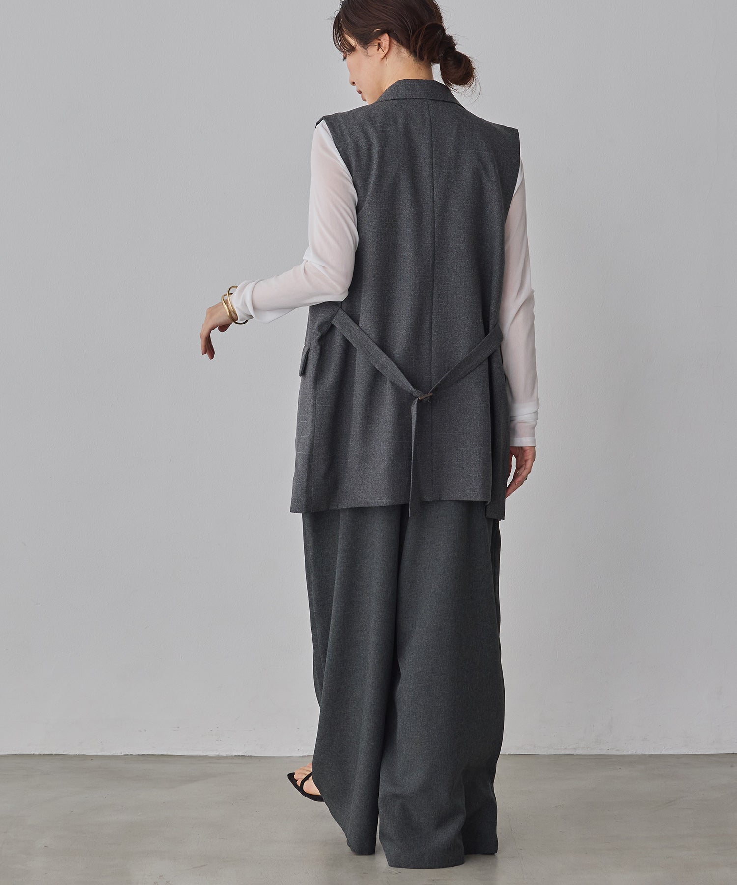 杢調 前後2WAY サロペット