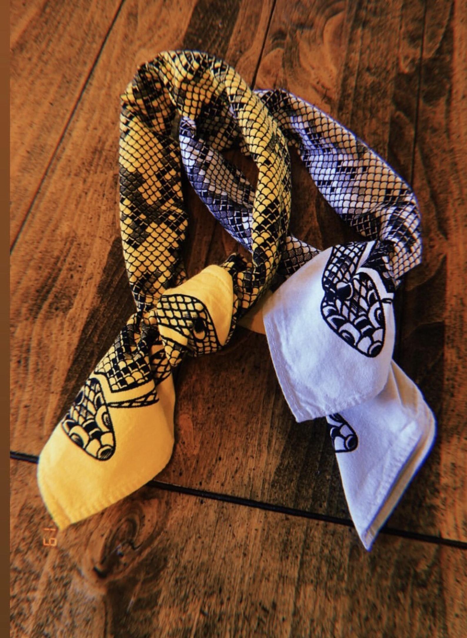 SNAKESKIN BANDANA – Huckleberry Brand