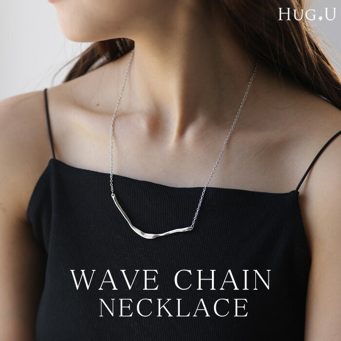 ネックレス アクセサリー カーブ メタル チェーン レディース ロング