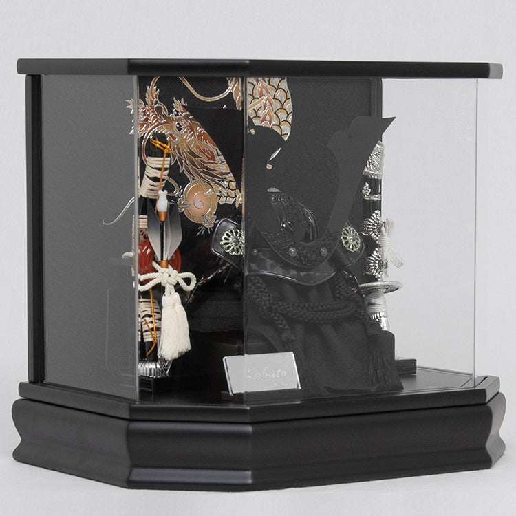 極光黒鍬形 兜ケース飾り sw45025 – 福仙