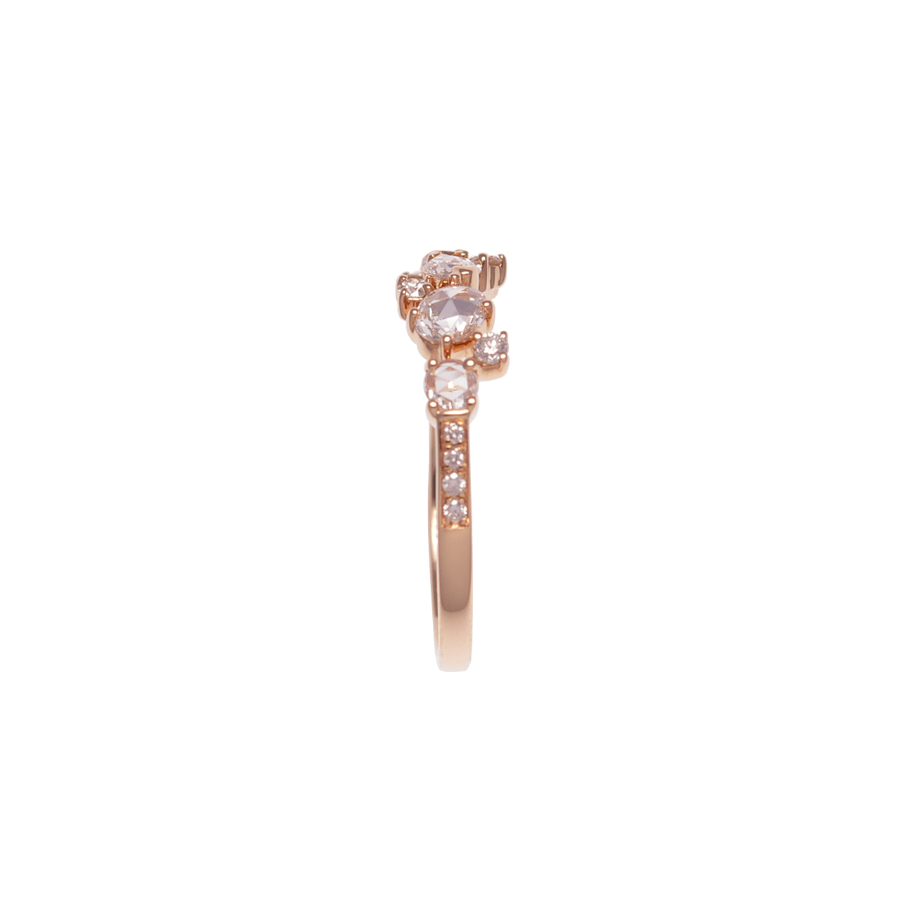 K18PGローズカットダイヤモンドリング – I&JEWELRY