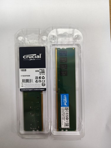 Crucial 32GB (2 x 16GB) 288-Pin PC RAM DDR4 2666 Desktop Memory