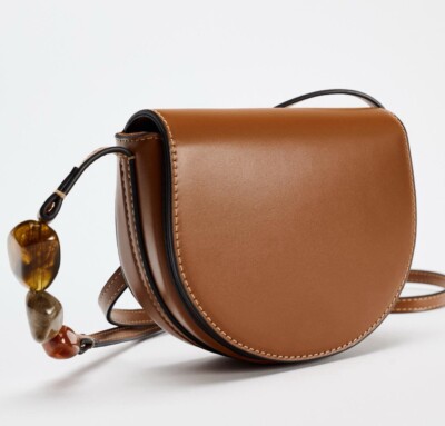 ZARA New With Tag Mini Crossbody Bag With Stone | eBay