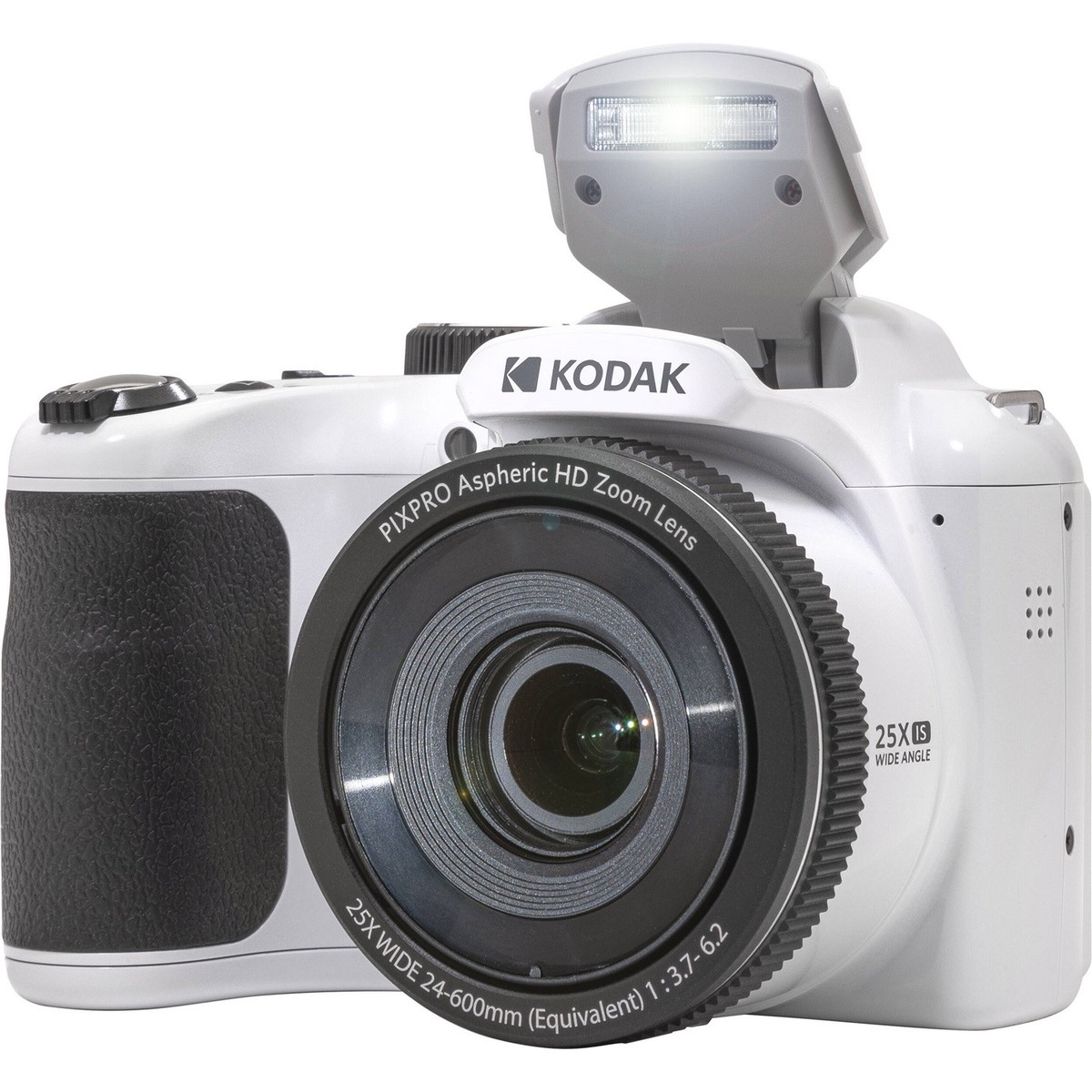Kodak PIXPRO AZ255 Digital Camera (White) + 32GB Memory Card (2) +