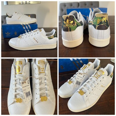 Adidas x Bathing Ape BAPE Stan Smith 30th Anniversary Shoes Size