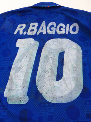 Vintage Original Diadora Italy Home 1994 World Cup USA #10 R