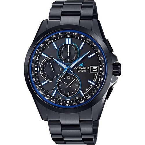 CASIO OCEANUS OCW-S3001-1AJF Solar Radio Blue Dial Men's Watch