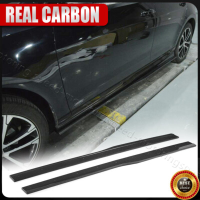 For Volkswagen GOLF 7 VII MK7 R R-LINE Carbon Fiber Side Skirts