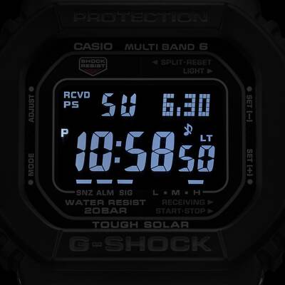 CASIO G-SHOCK GW-M5610UBC-1JF Radio Solar Watch Black Inverted Lcd