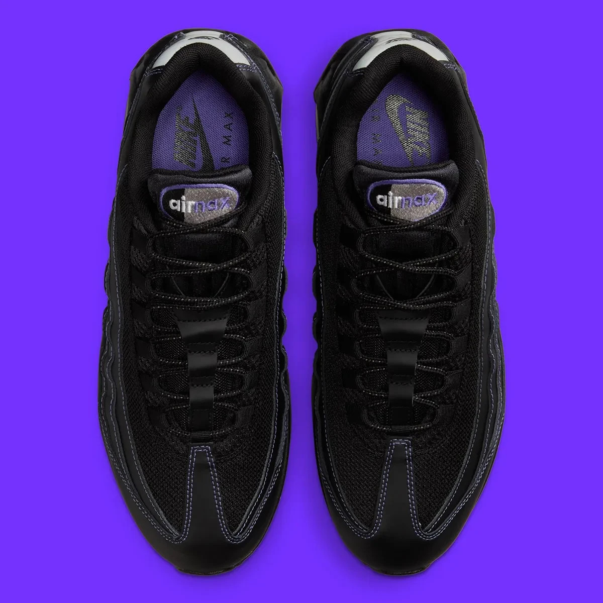 Nike Air Max 95 OG Big Bubble Shoes Black Persian Violet IB7936