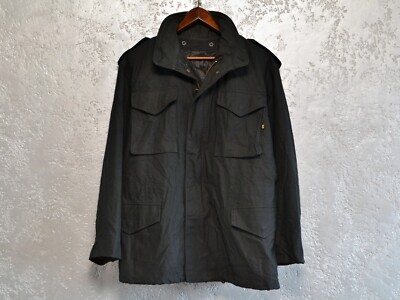 Alpha Industries Mods Coat M-65 Mens Military Jacket Black 8415-01