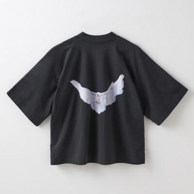 YEEZY GAP 78 CROP DOVE NO SEAM TEE 471281-05-2 BLACK25 Small
