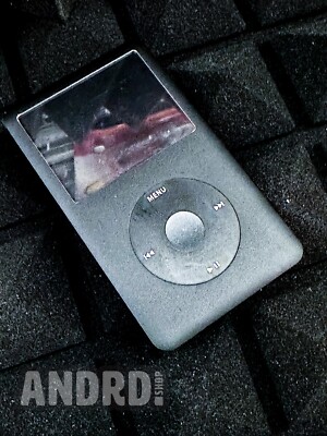 Custom All Black iPod Classic 6th Gen w/ 128GB Flash, New Battery