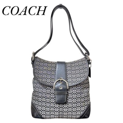 COACH Soho shoulder bag mini signature black unisex Bag 2805 | eBay